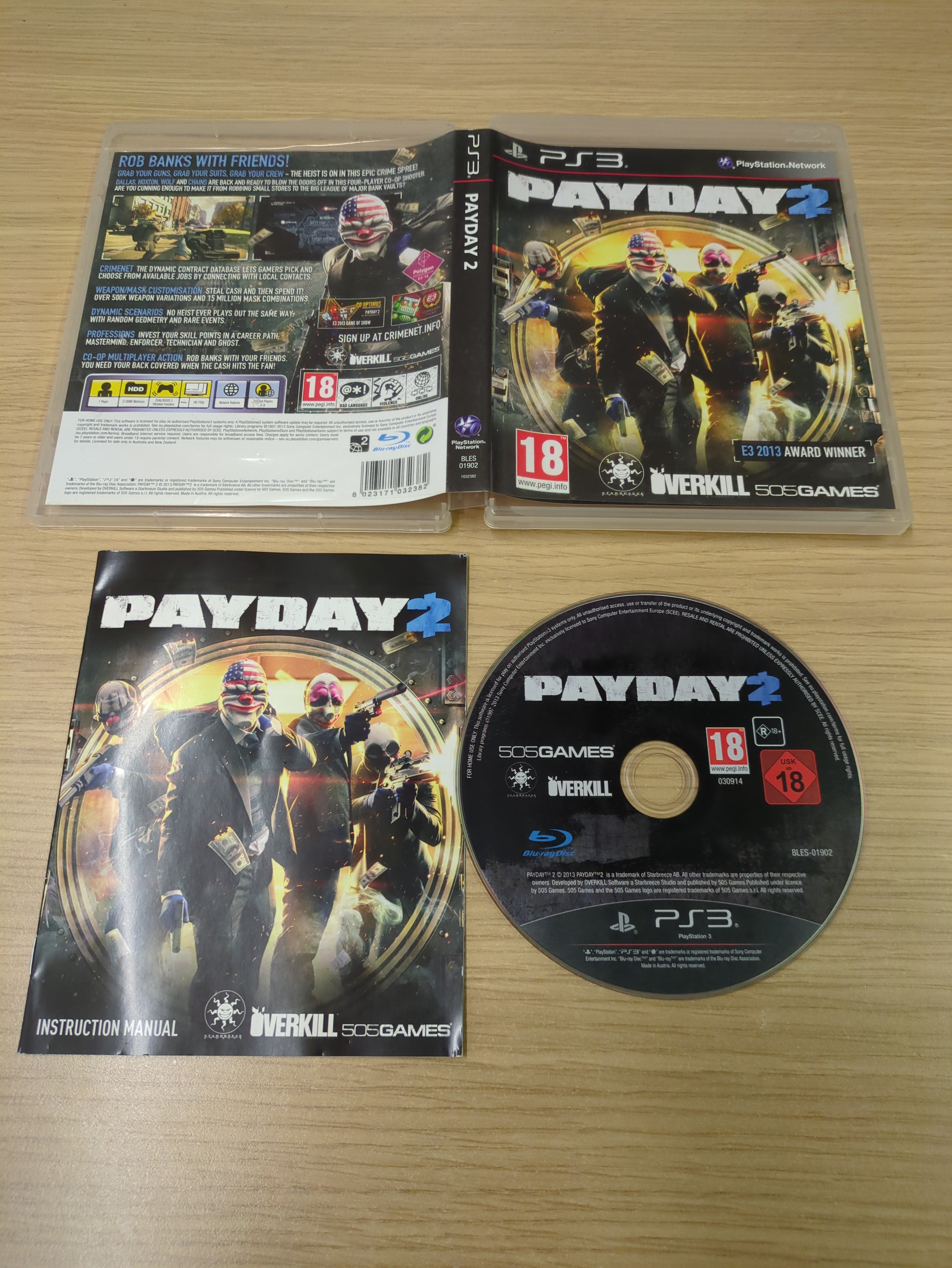 Payday 2 Sony PS3 game Payday 2 Sony PS3 game